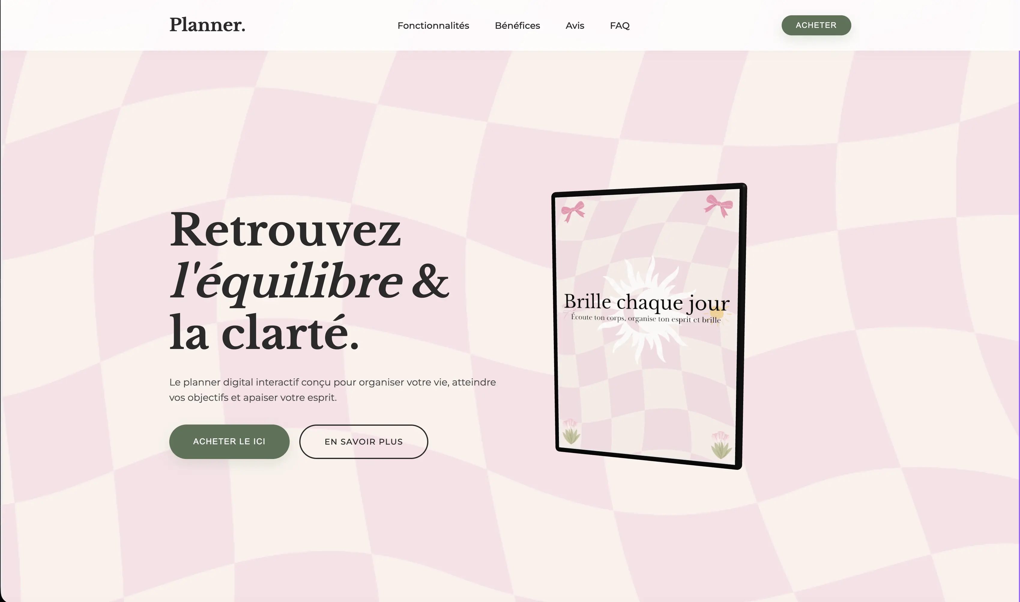 Site Digital Planner Lisa