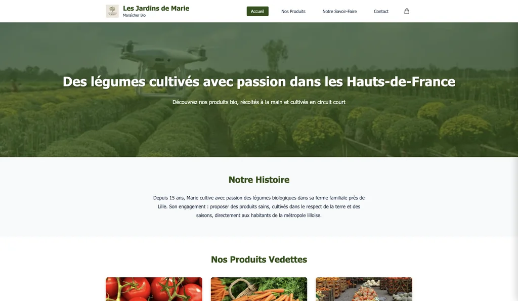 Site Les Jardins de Marie